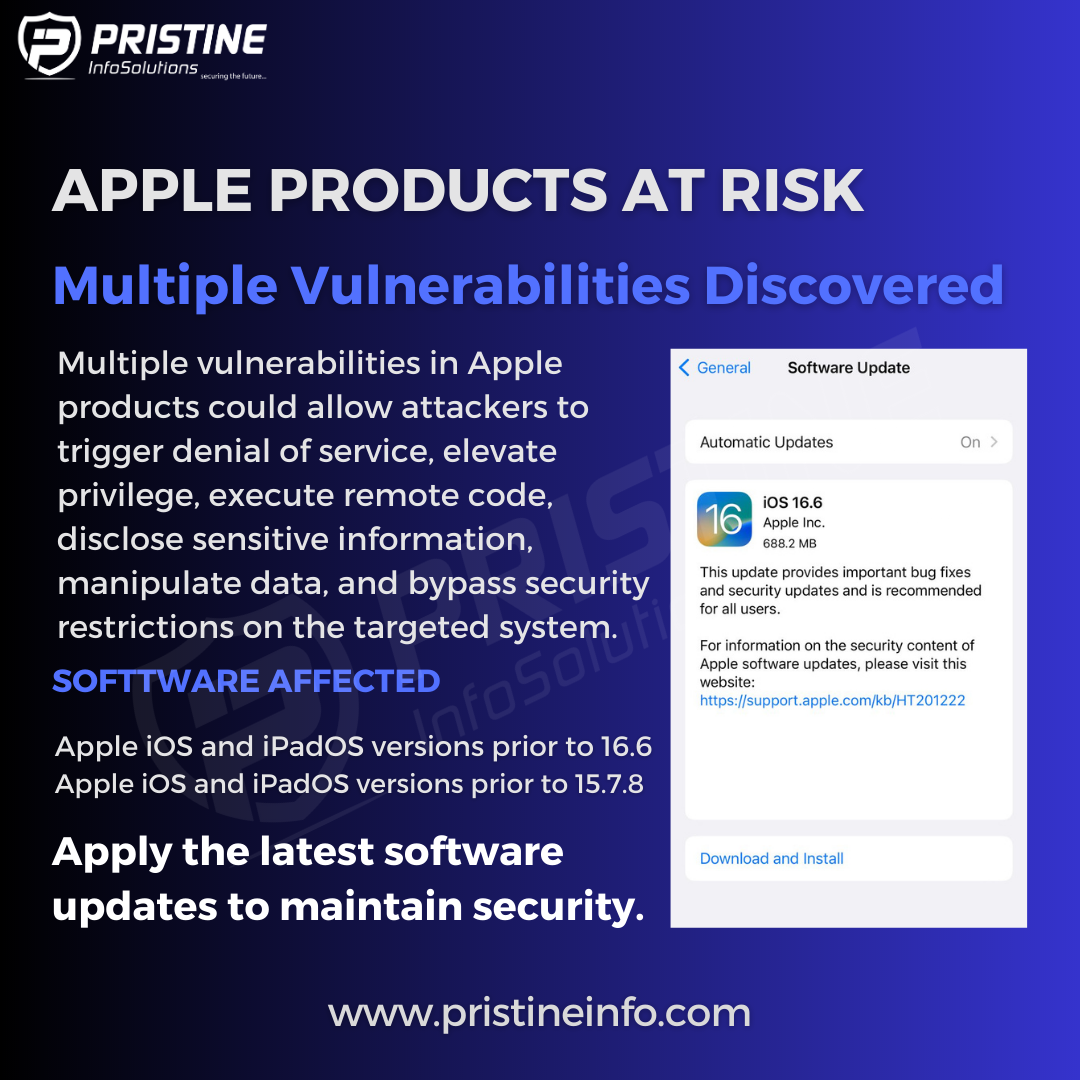 apple products at risk